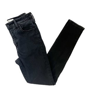 Abercrombie & Fitch Super Skinny High Rise Black Jeans